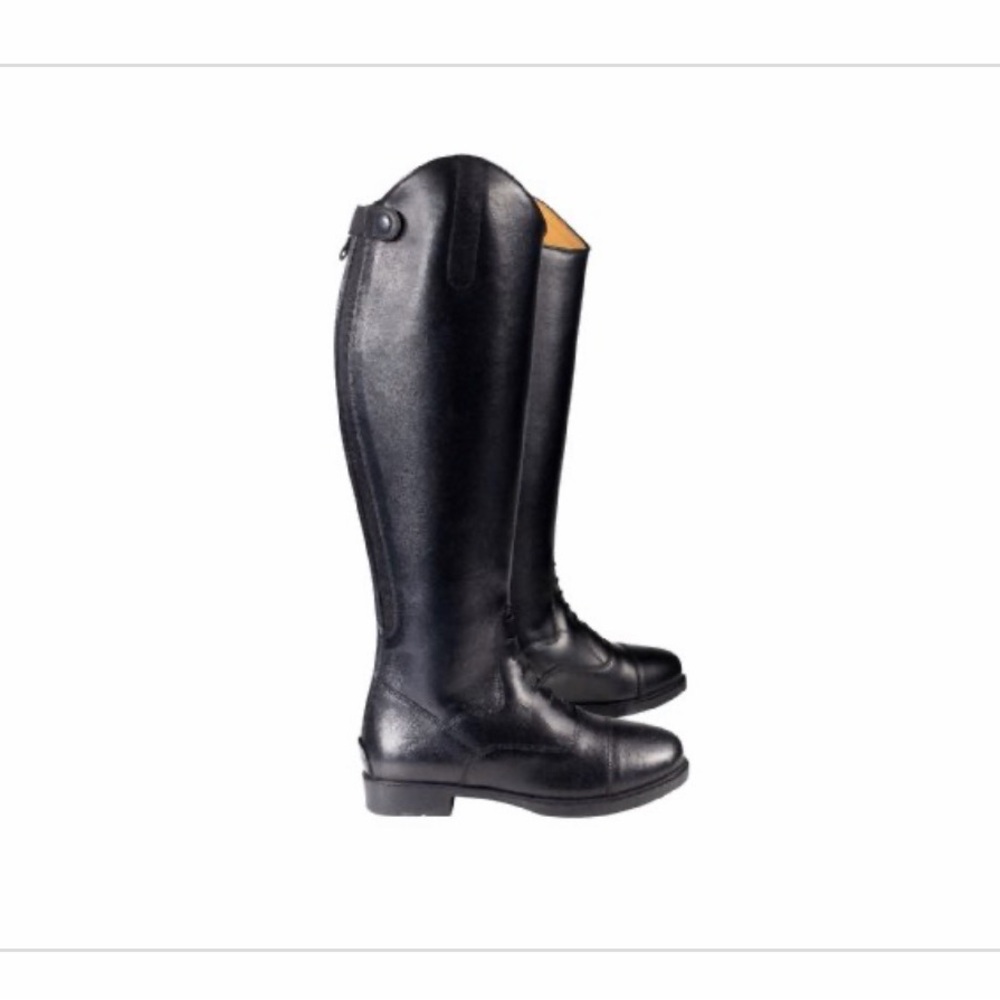 Black Tall Horseback Riding Boots - Horze Brand Size 38W (8W in US)